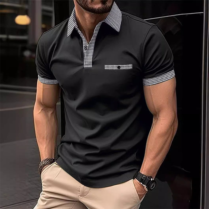 Daniel – Men's Short-Sleeve Polo Shirt with Contrast Trim