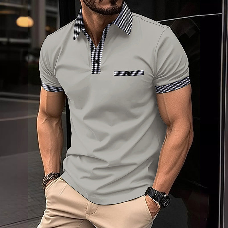 Daniel – Men's Short-Sleeve Polo Shirt with Contrast Trim