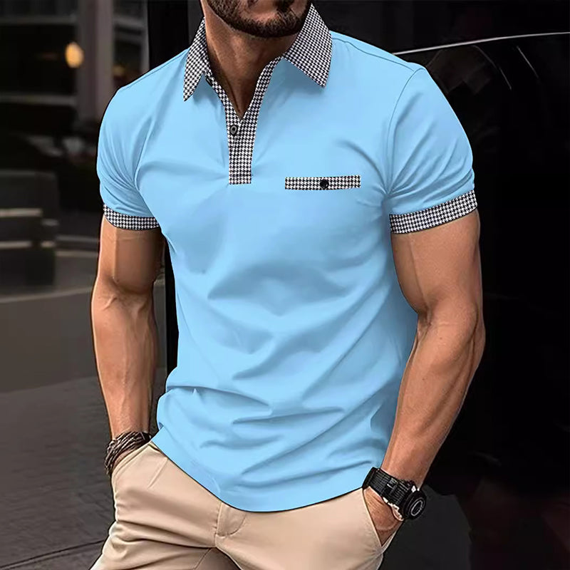 Daniel – Men's Short-Sleeve Polo Shirt with Contrast Trim