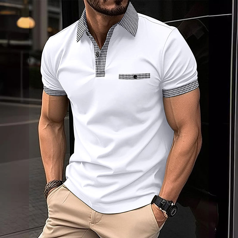 Daniel – Men's Short-Sleeve Polo Shirt with Contrast Trim
