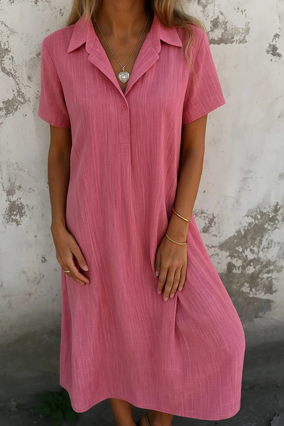 Doreen – Casual V-Neck Summer Dress - Image 3