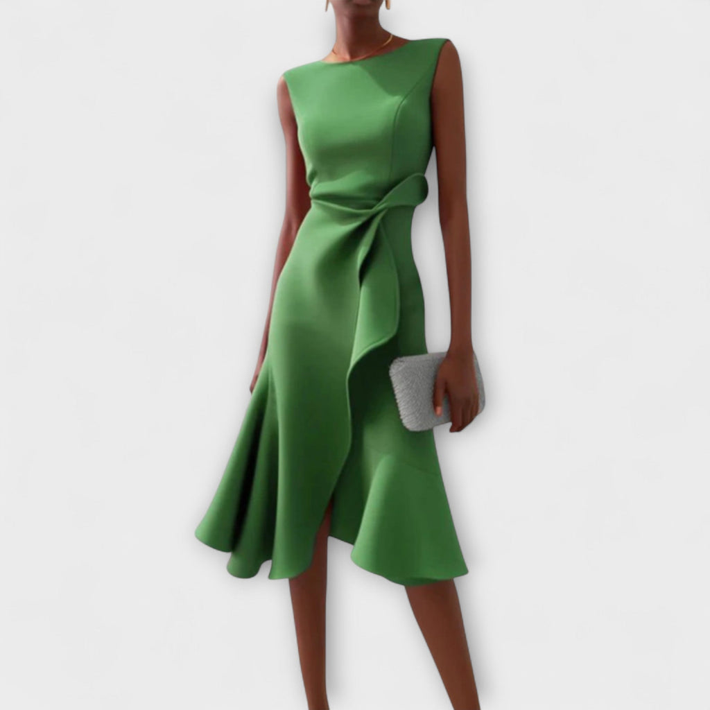 Helga – Draped Asymmetric Dress - Image 6