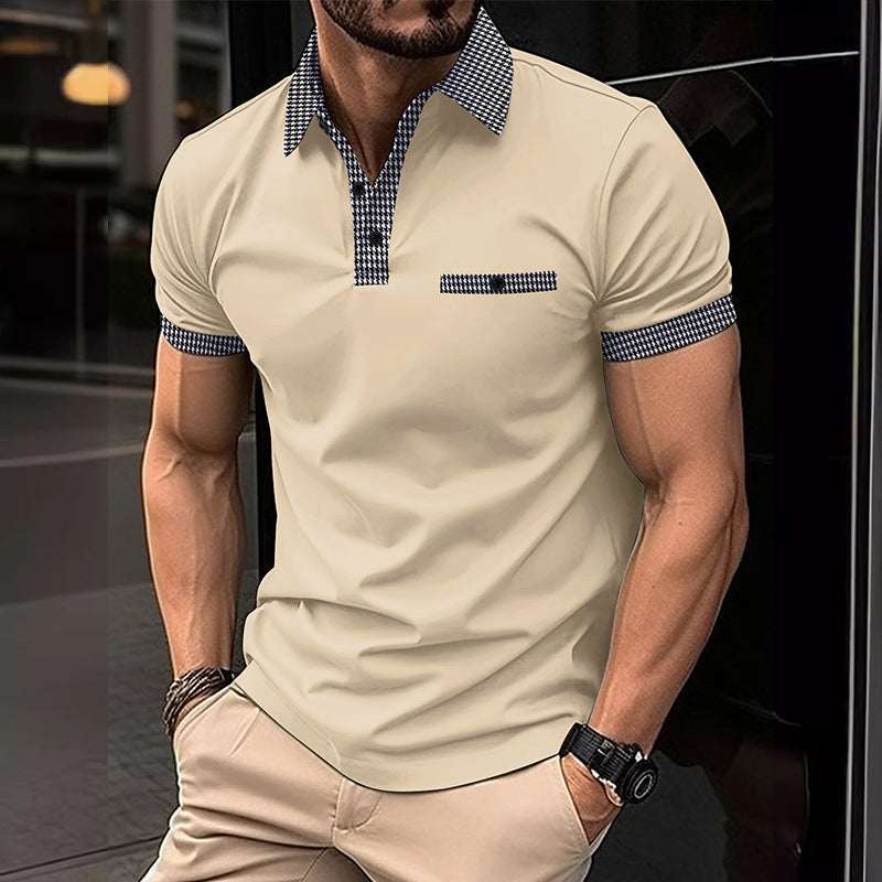 Daniel – Men's Short-Sleeve Polo Shirt with Contrast Trim