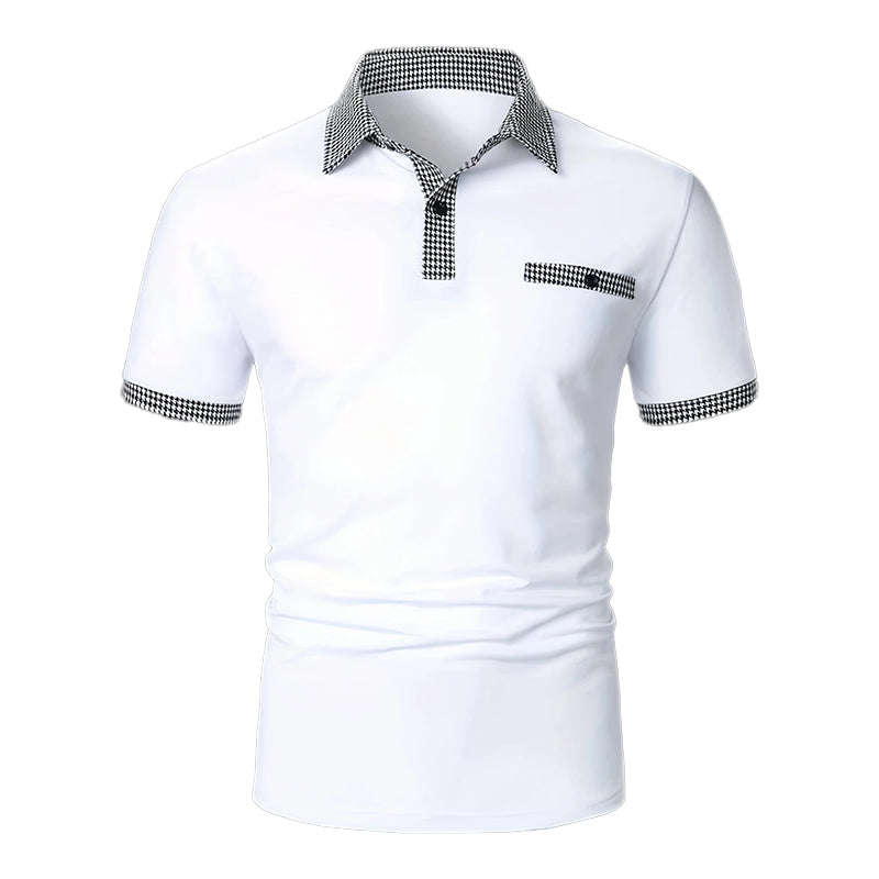 Daniel – Men's Short-Sleeve Polo Shirt with Contrast Trim