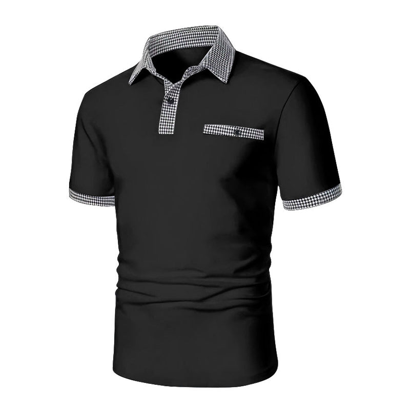 Daniel – Men's Short-Sleeve Polo Shirt with Contrast Trim