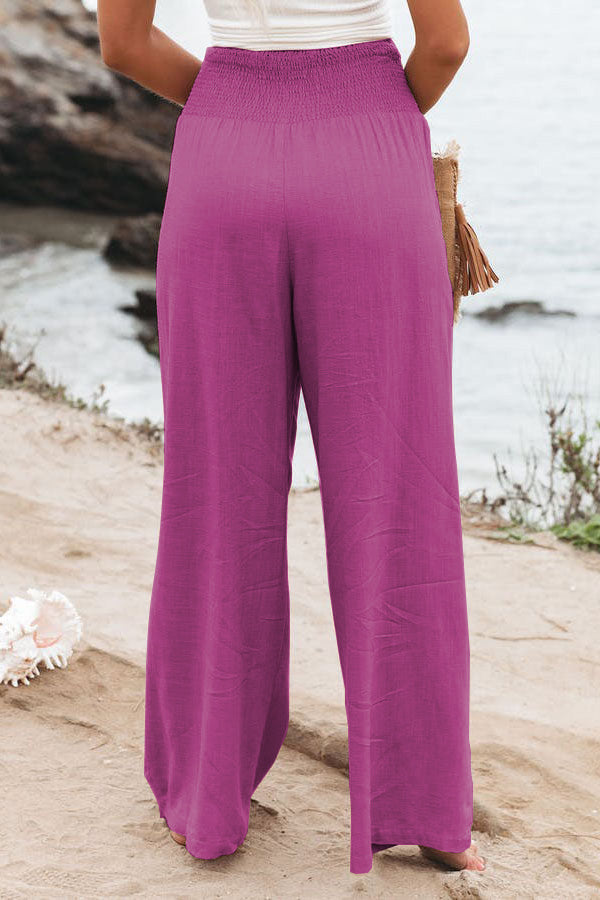 Daniela – Women Pocketed Smocked Pants - Image 24