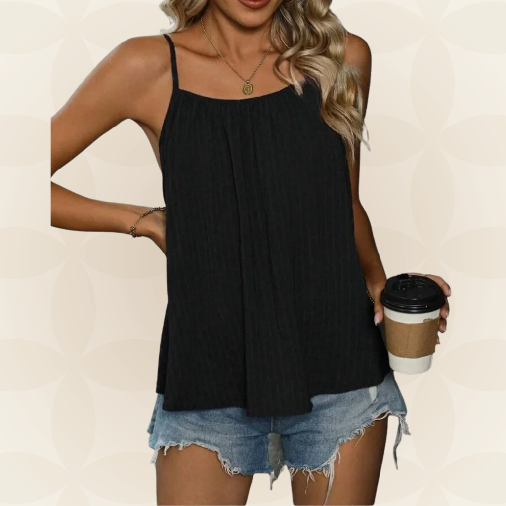 Verena – Casual Camisole with Pleats Blouse - Image 6