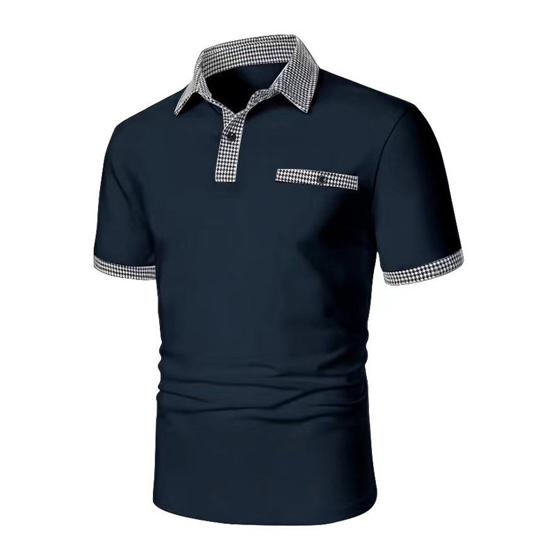 Daniel – Men's Short-Sleeve Polo Shirt with Contrast Trim