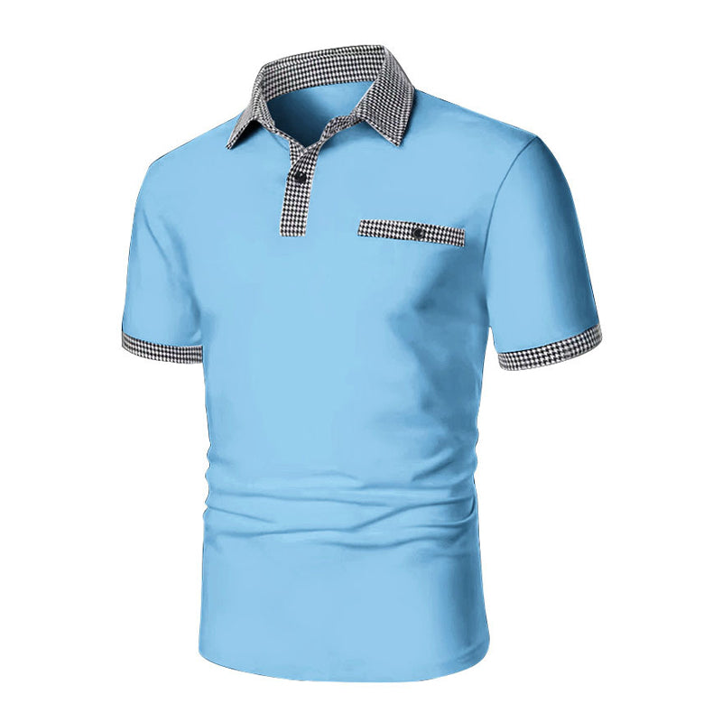 Daniel – Men's Short-Sleeve Polo Shirt with Contrast Trim