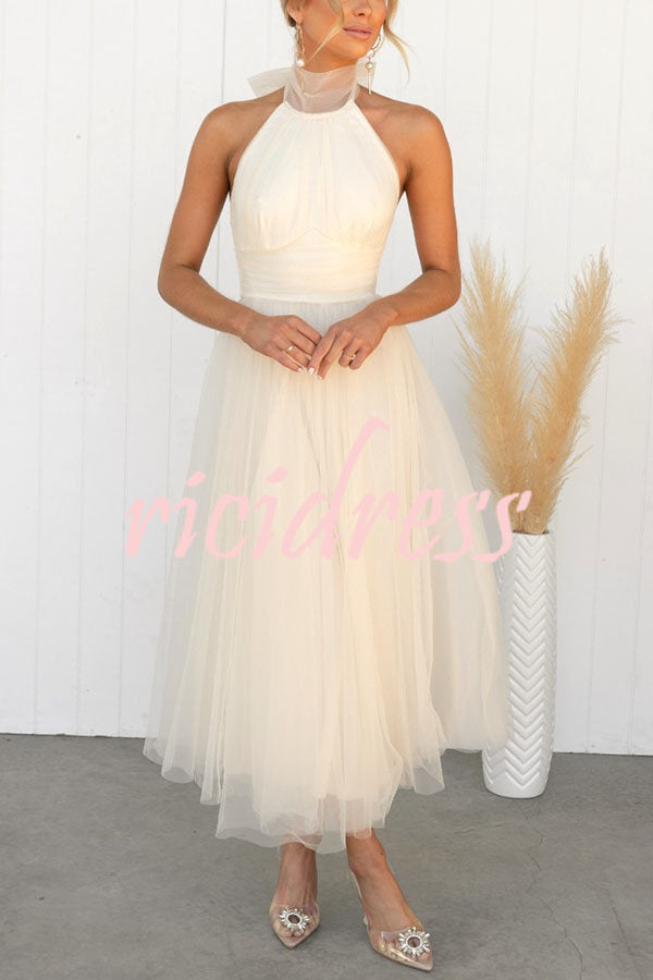 Theresa – Women Elegant Halter Neck Dress - Image 2