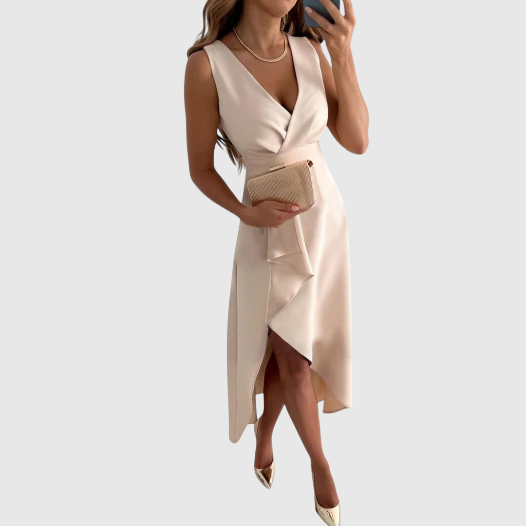 Antonia– Elegant Midi Dress for Women - Image 4