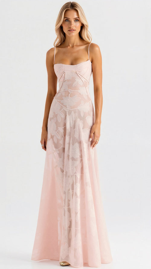 Antonia – Women Floral Print Wedding Guest Dress - Image 4