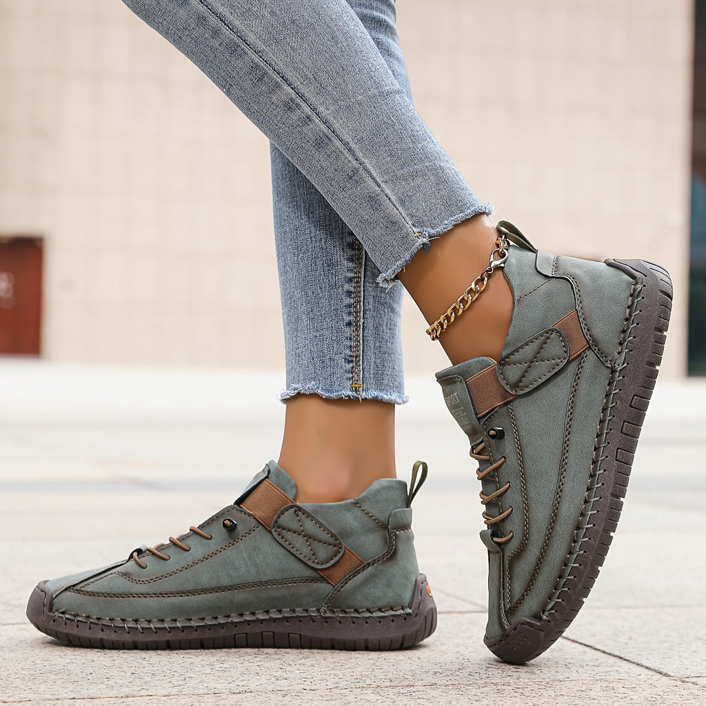 Mia – Women Sporty Lace-Up Sneakers - Image 1