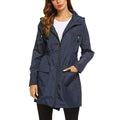 Women’s hooded rain jacket with side pockets - J&B; - 1 - London-stylehouse.com