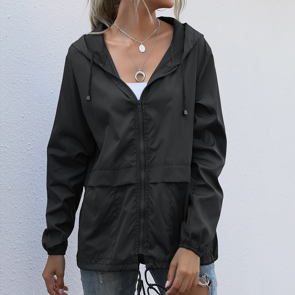 Lightweight women’s jacket with a hood and a relaxed fit - J&B; - 1 - London-stylehouse.com