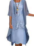 Leni – Women Flowing Sheer Sleeve  Dress - Image 1