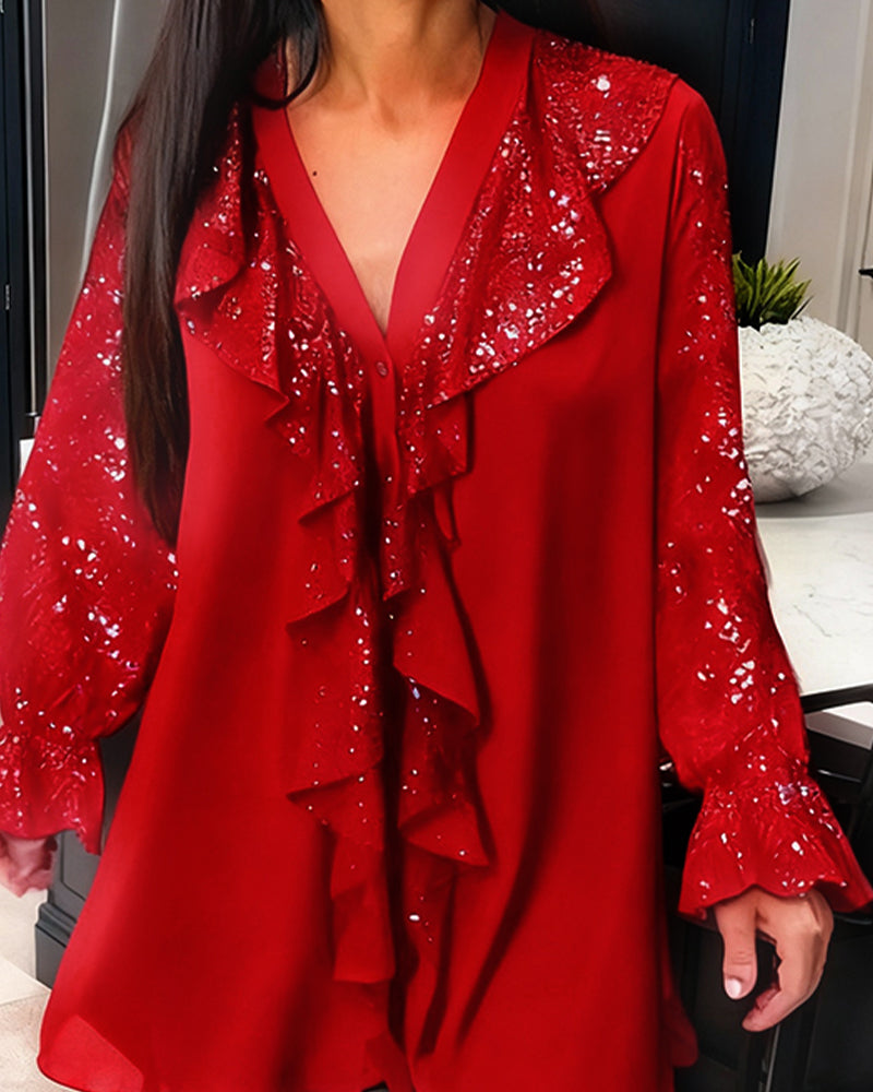 Sarah – Elegant Ruffled Blouse - Image 6