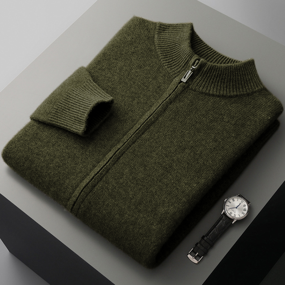 Men’s bomber jacket with a soft texture and front zip - J&B; - 11 - London-stylehouse.com