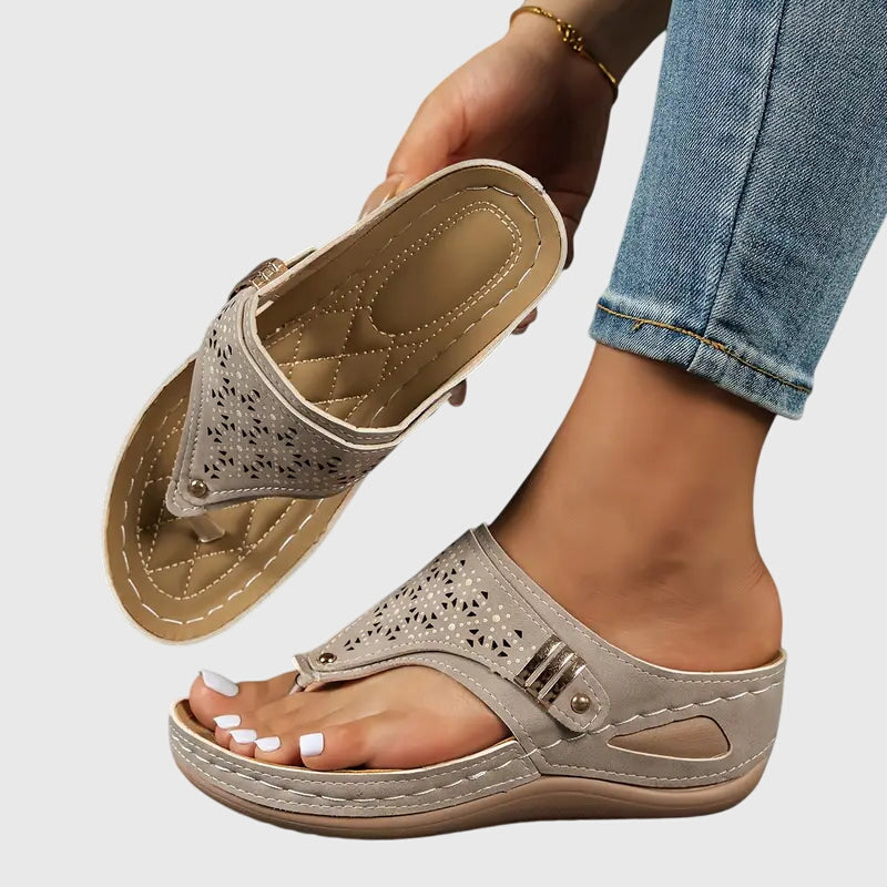 Carina – Women Slip On Flat Sandals - Image 4
