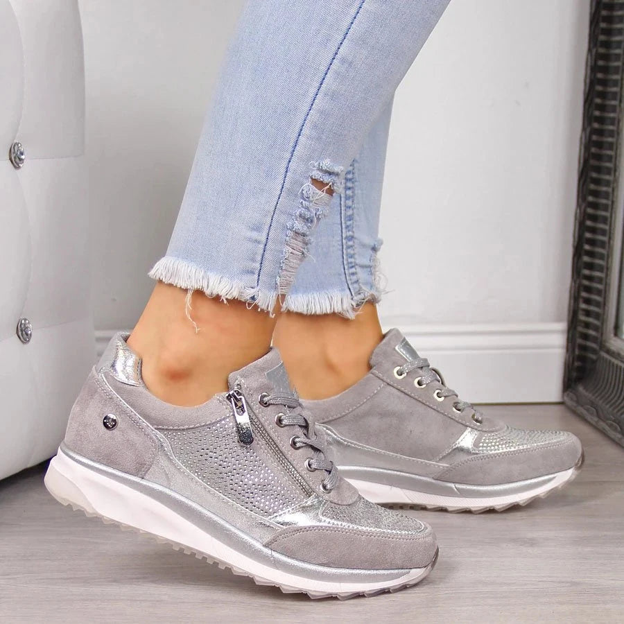 Sofia – Zip-Up Orthopedic Sneakers