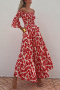 Anna – Off-shoulder Floral Maxi Dress for Women - Image 7