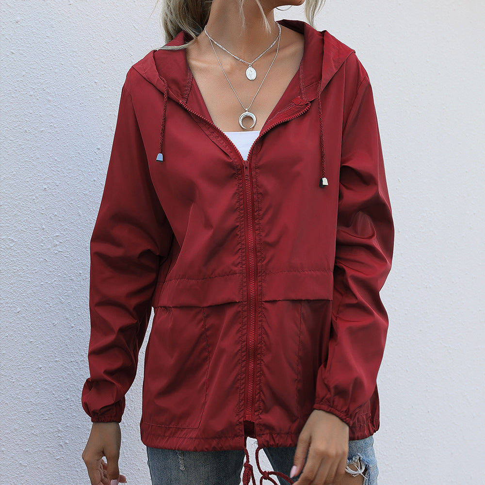 Lightweight women’s jacket with a hood and a relaxed fit - J&B; - 5 - London-stylehouse.com