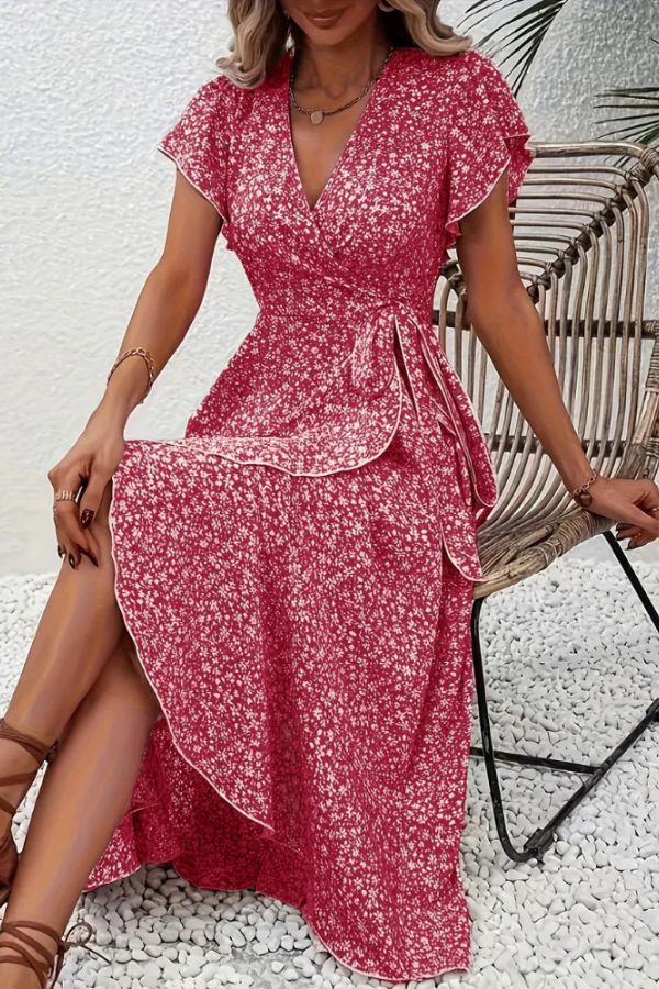 Wrap Dress for Women with Flattering Ruffle Hem - Image 18