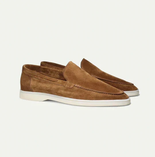 Lukas suede loafers in light brown