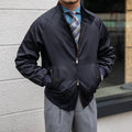 Classic men’s bomber jacket with a stand-up collar - J&B; - 1 - London-stylehouse.com