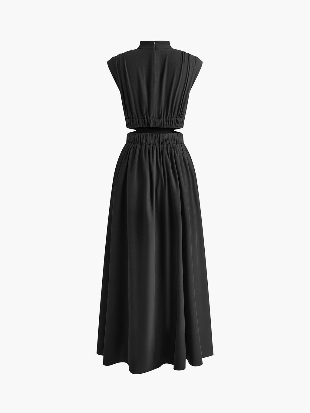 Hannah – Mock Neck Cut Out Long Dress - Image 11