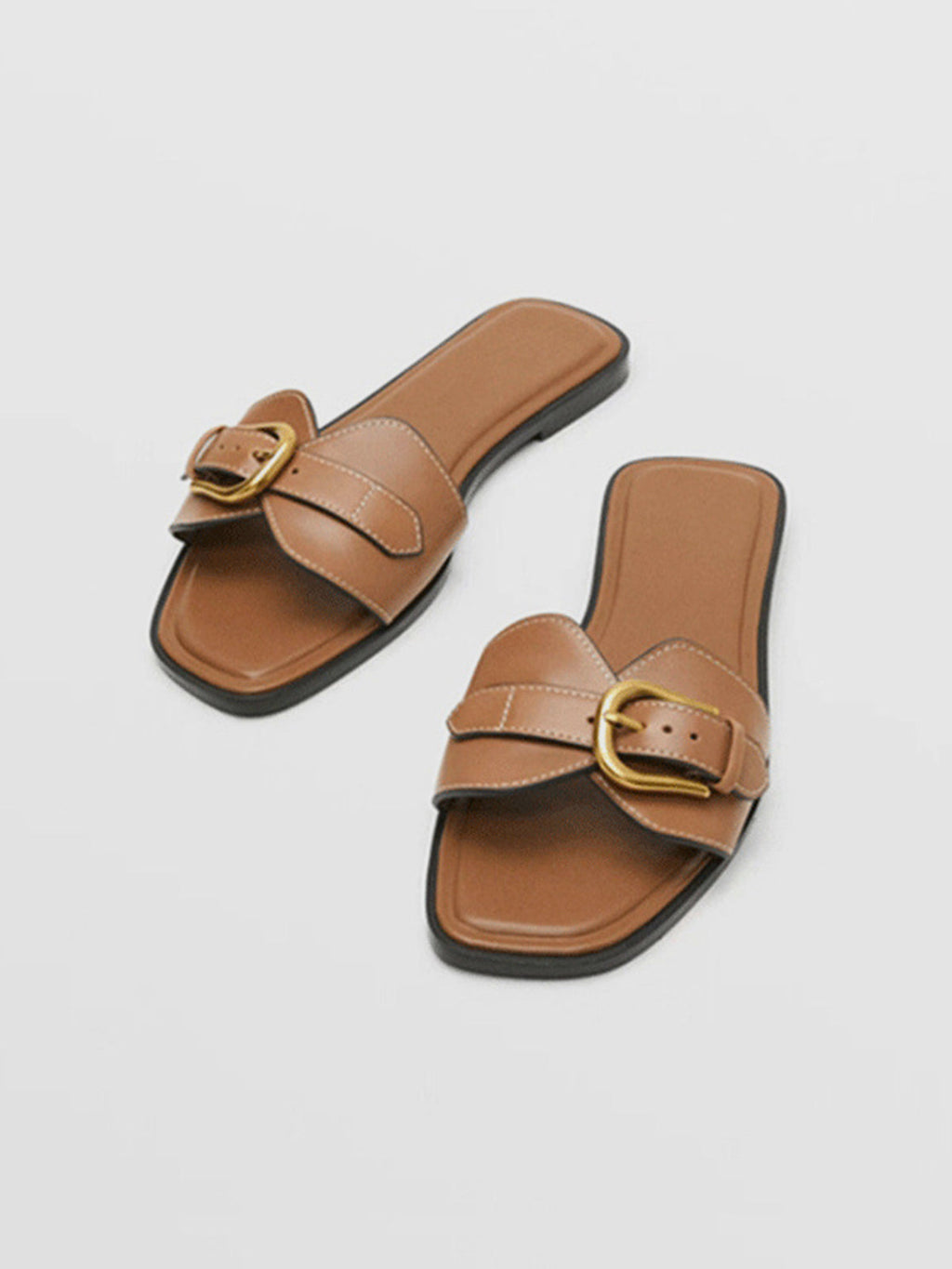 Sabine – Buckled Strap Slide Sandals - Image 6
