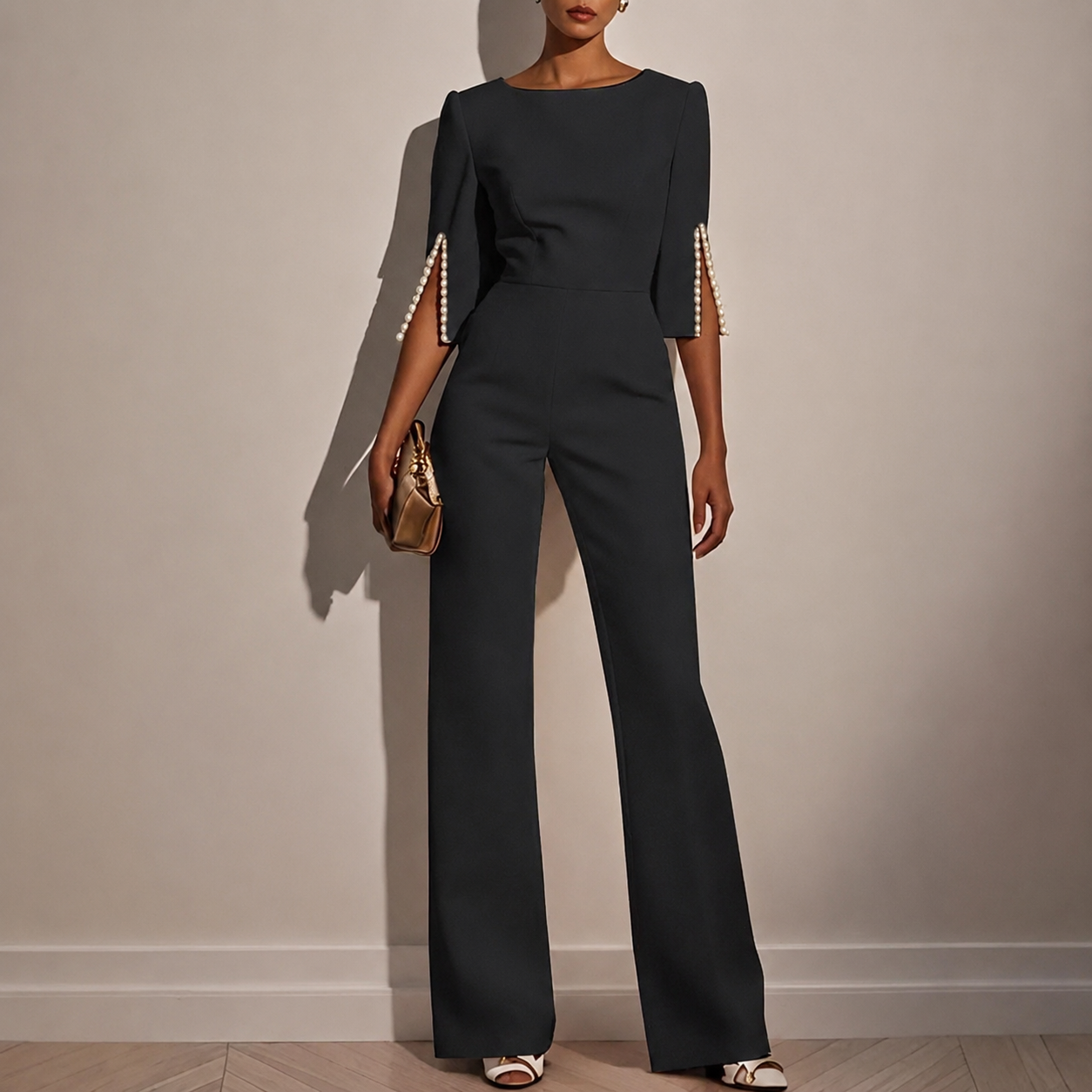 Anny – Women Elegant With a Slit Midi  Dress
