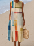 Kerstin – Casual Geometric Summer Dress