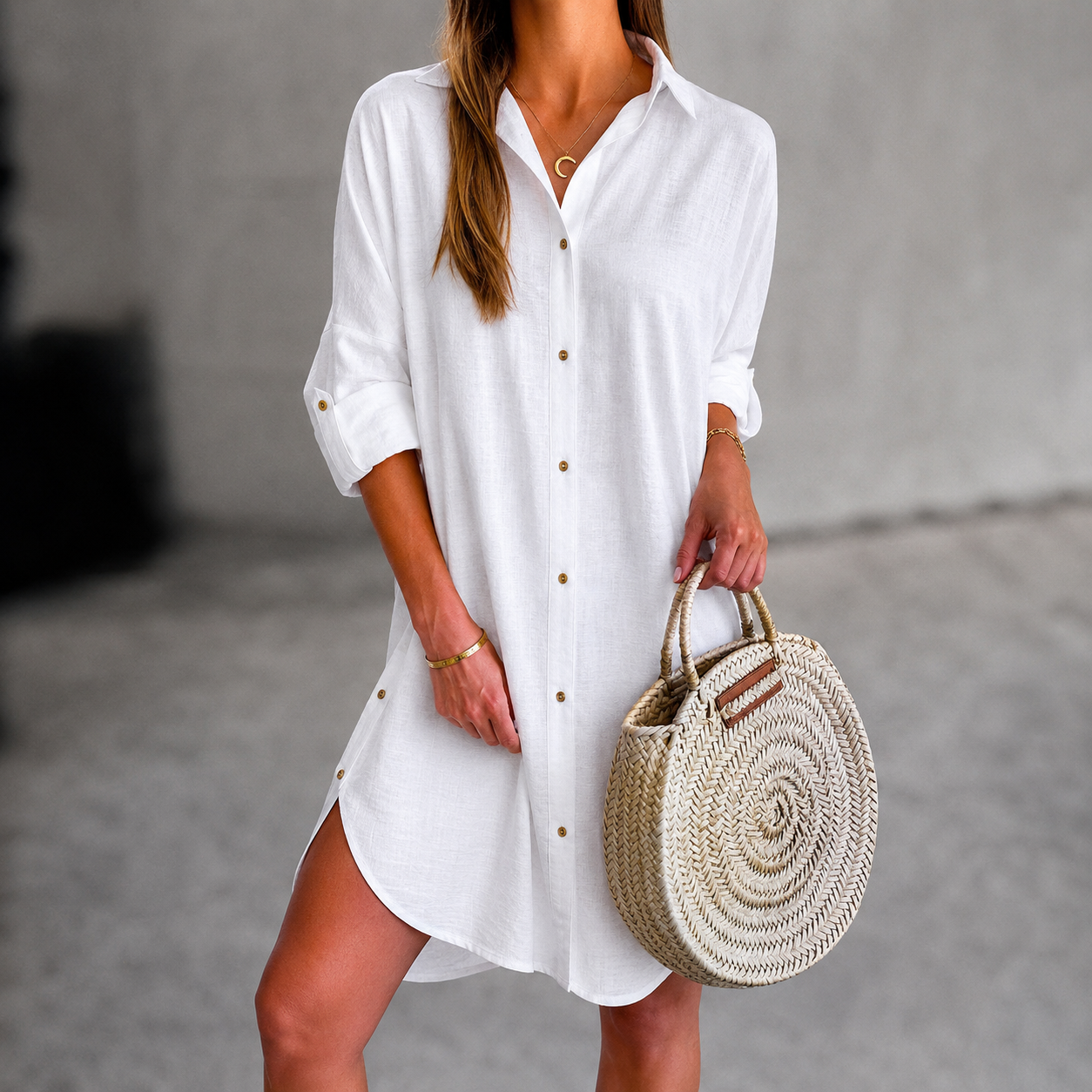 Thea – Effortless Button-Up Summer Dress for Women