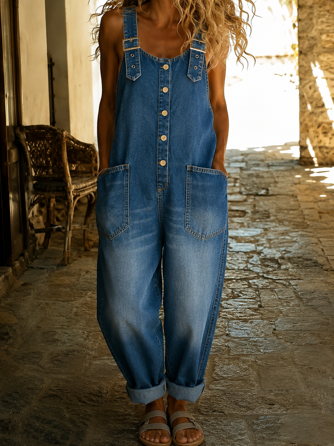 Karin – Casual Denim Overalls for Women