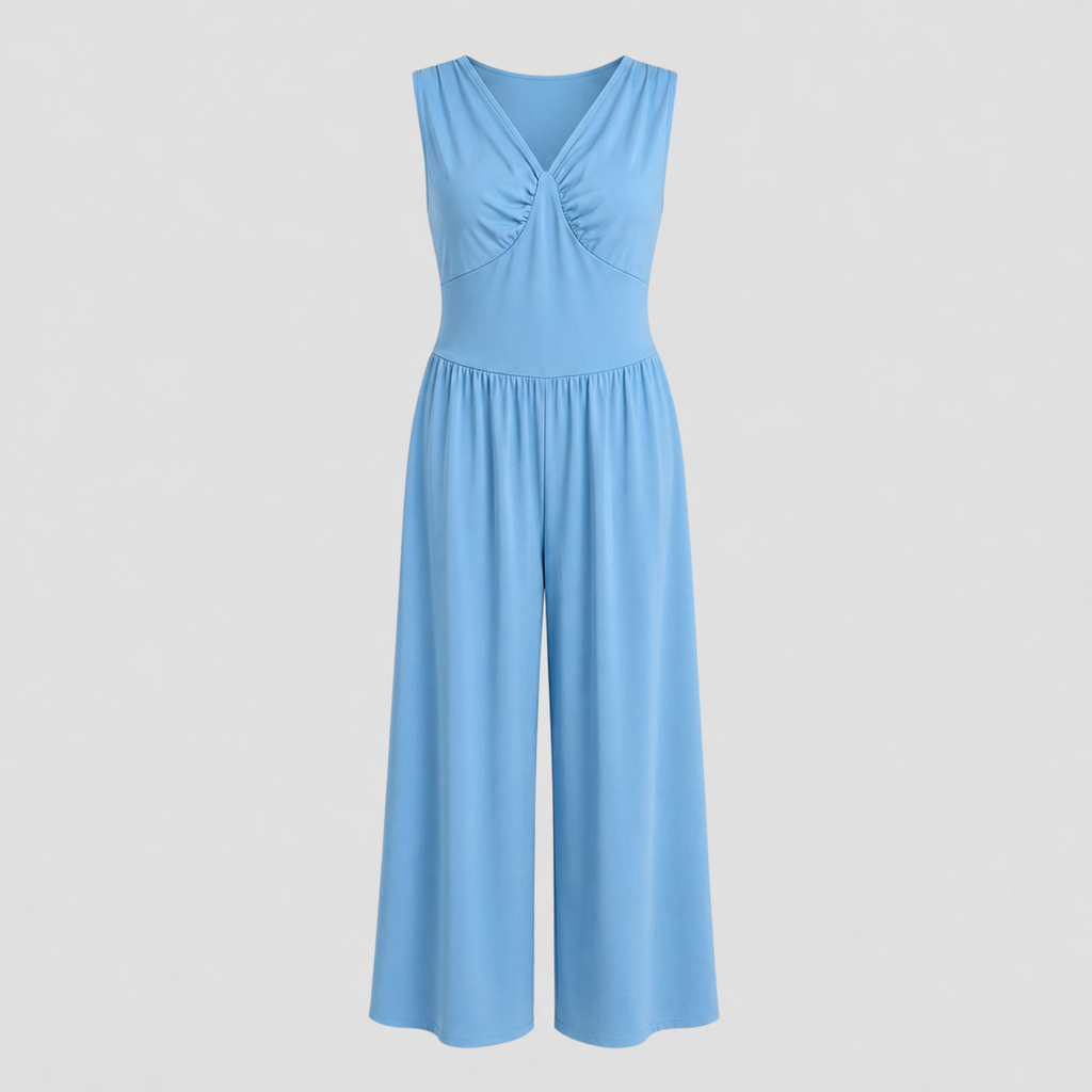 Marie – Women Stretch Comfort Wide-Leg Jumpsuit
