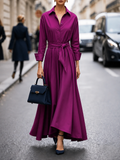 Vanessa – Women Long-Sleeve Tie Dress