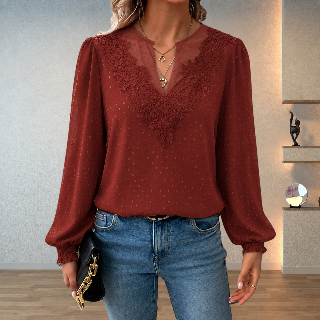 Stella – A sophisticated, lightweight lace blouse for any occasion