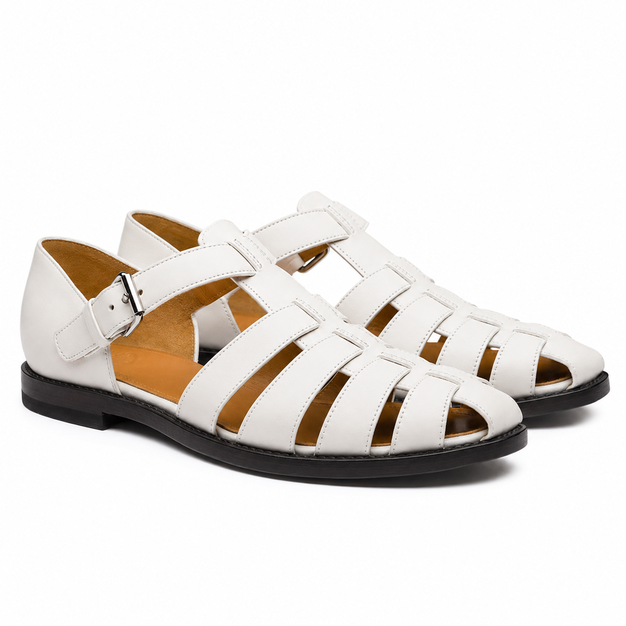 David – Men’s Leather Sandals Roman Style with Buckle