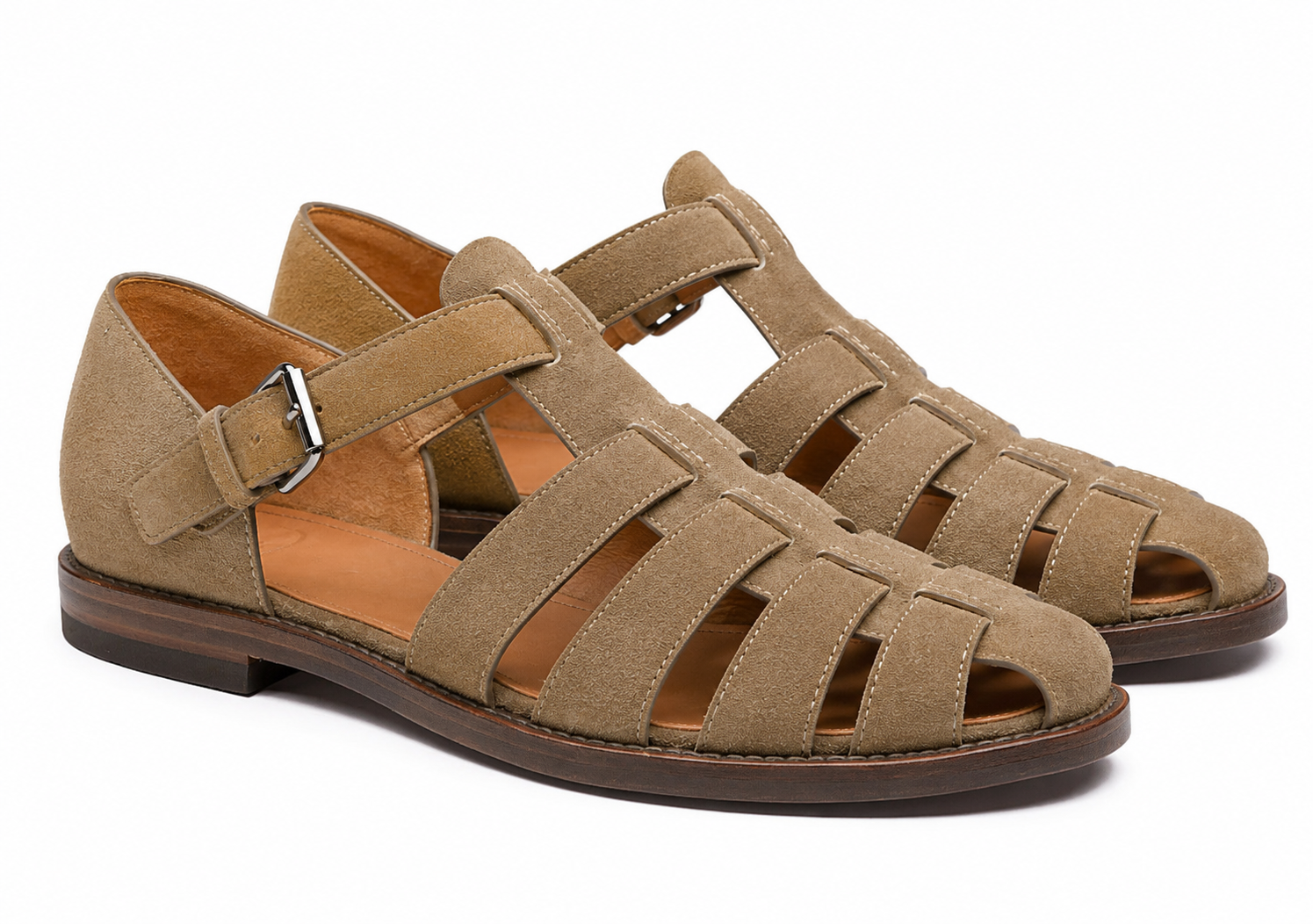 David – Men’s Leather Sandals Roman Style with Buckle