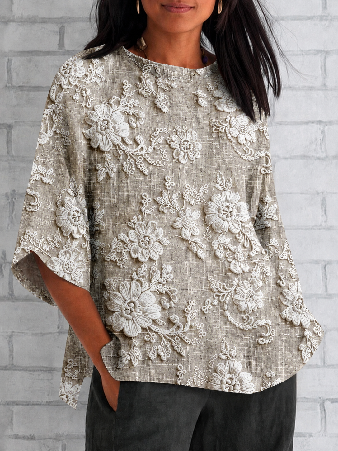 Stefanie – Women Floral Blouse