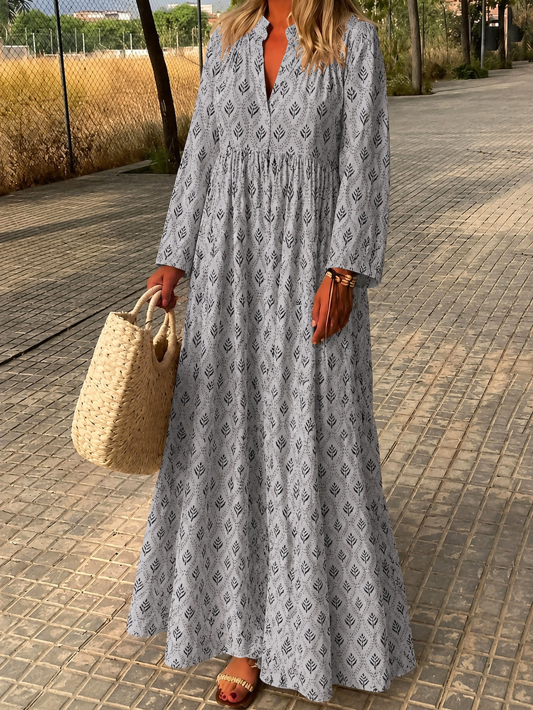 Laura – Women Floral Print Maxi Dress