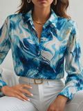 Sarah – Long Sleeve Loose Button Blouse