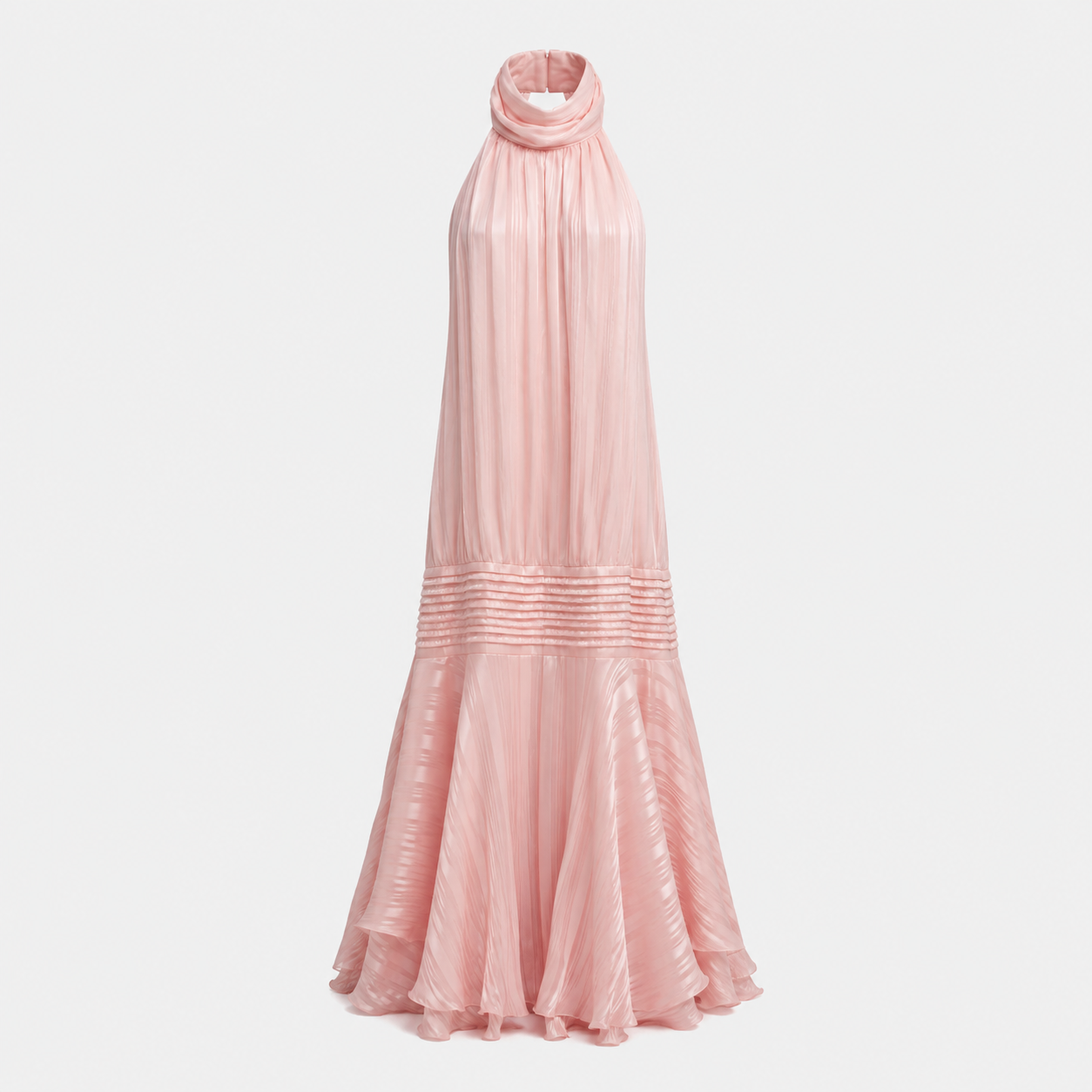 Amelie – Pleated Halter Summer Dress