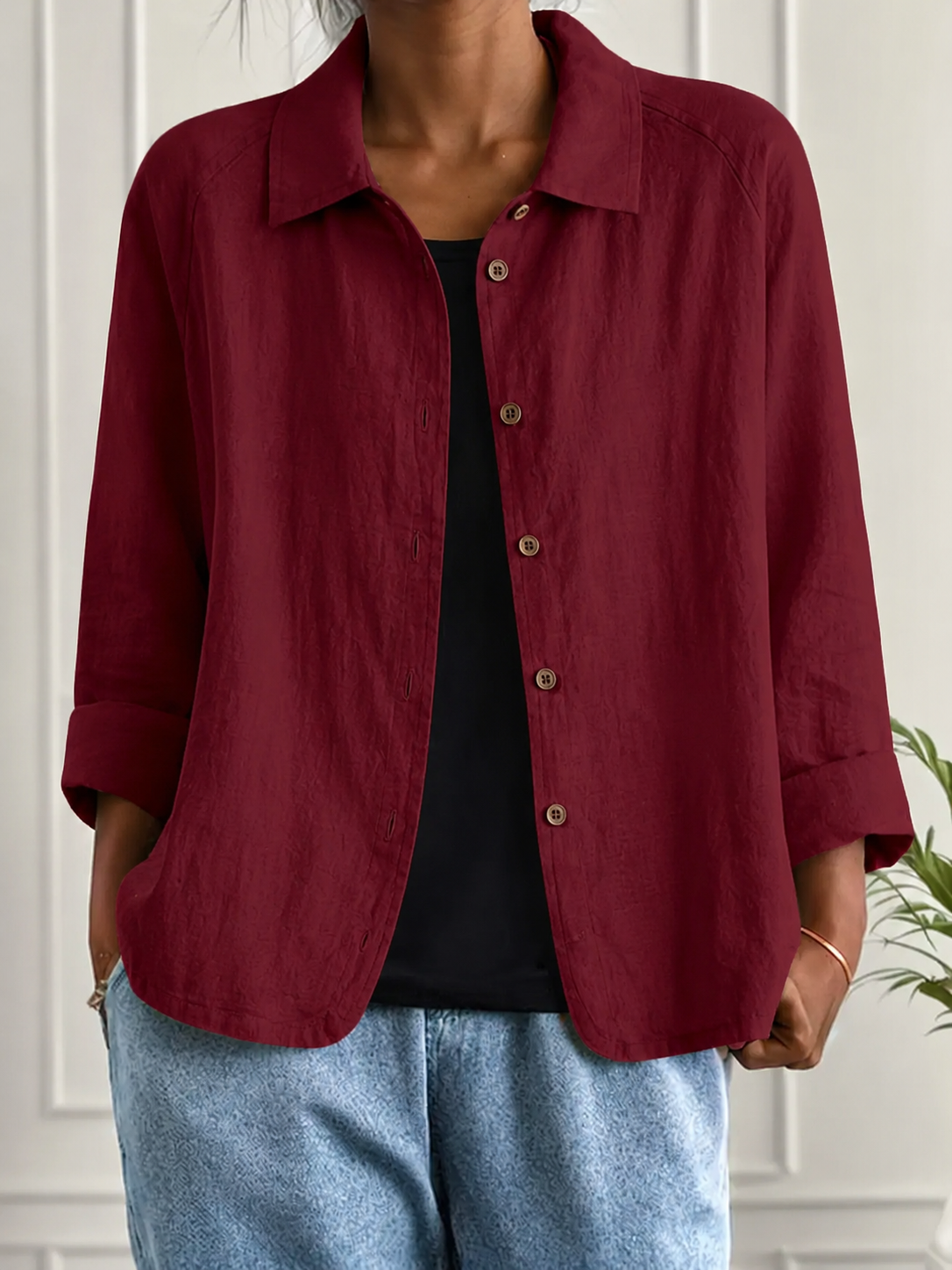 Clara – Women Jacket with Button Closure Jacket