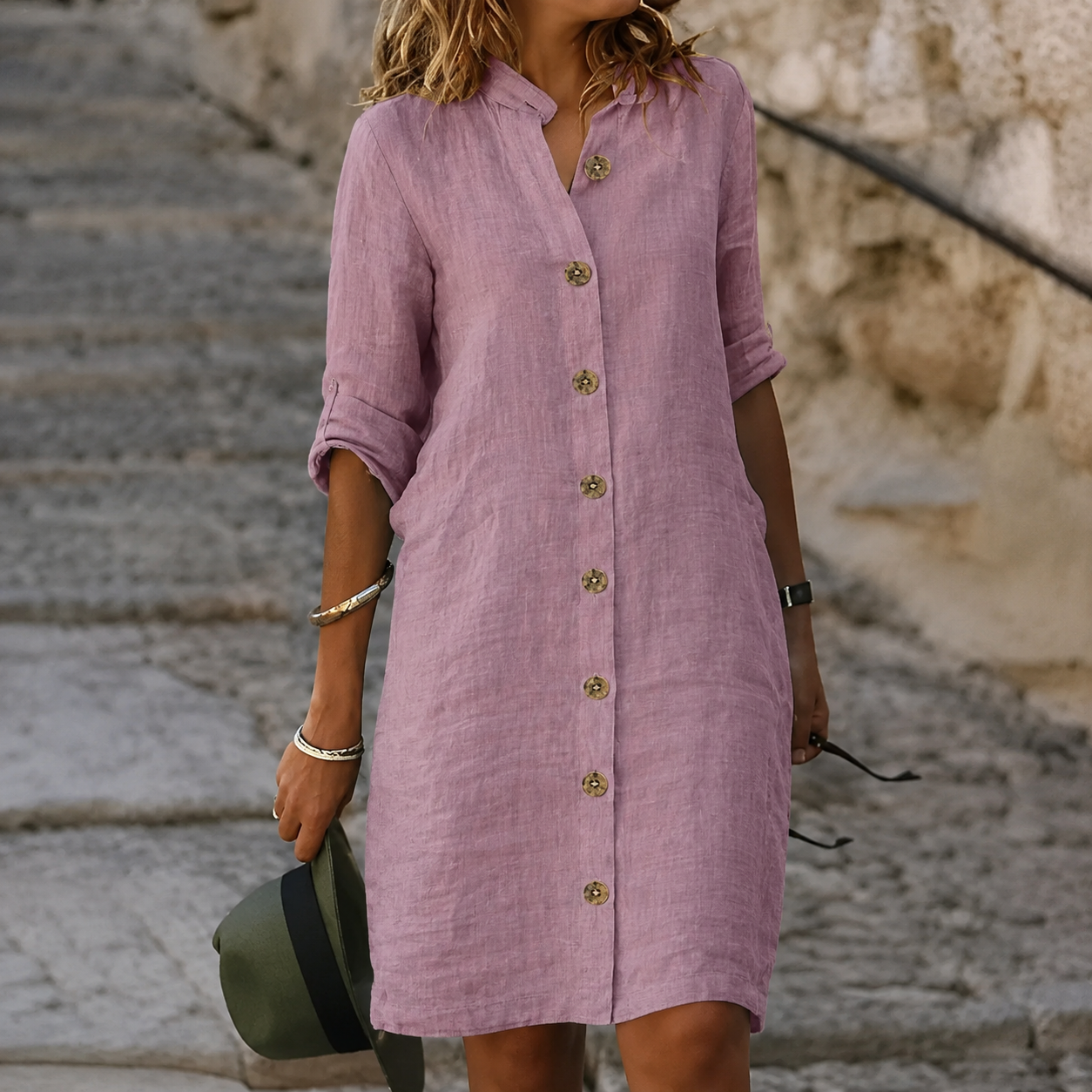 Lina – Effortless Linen Dress for Women