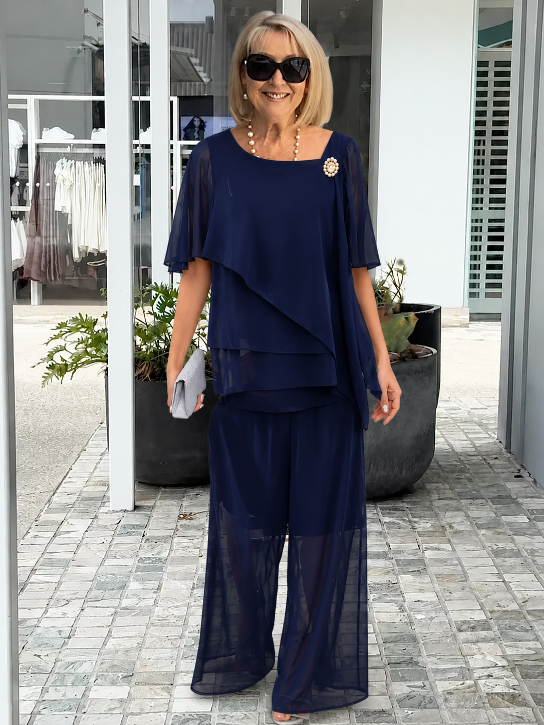 Lina – Women Elegant Layered Evening Outfit