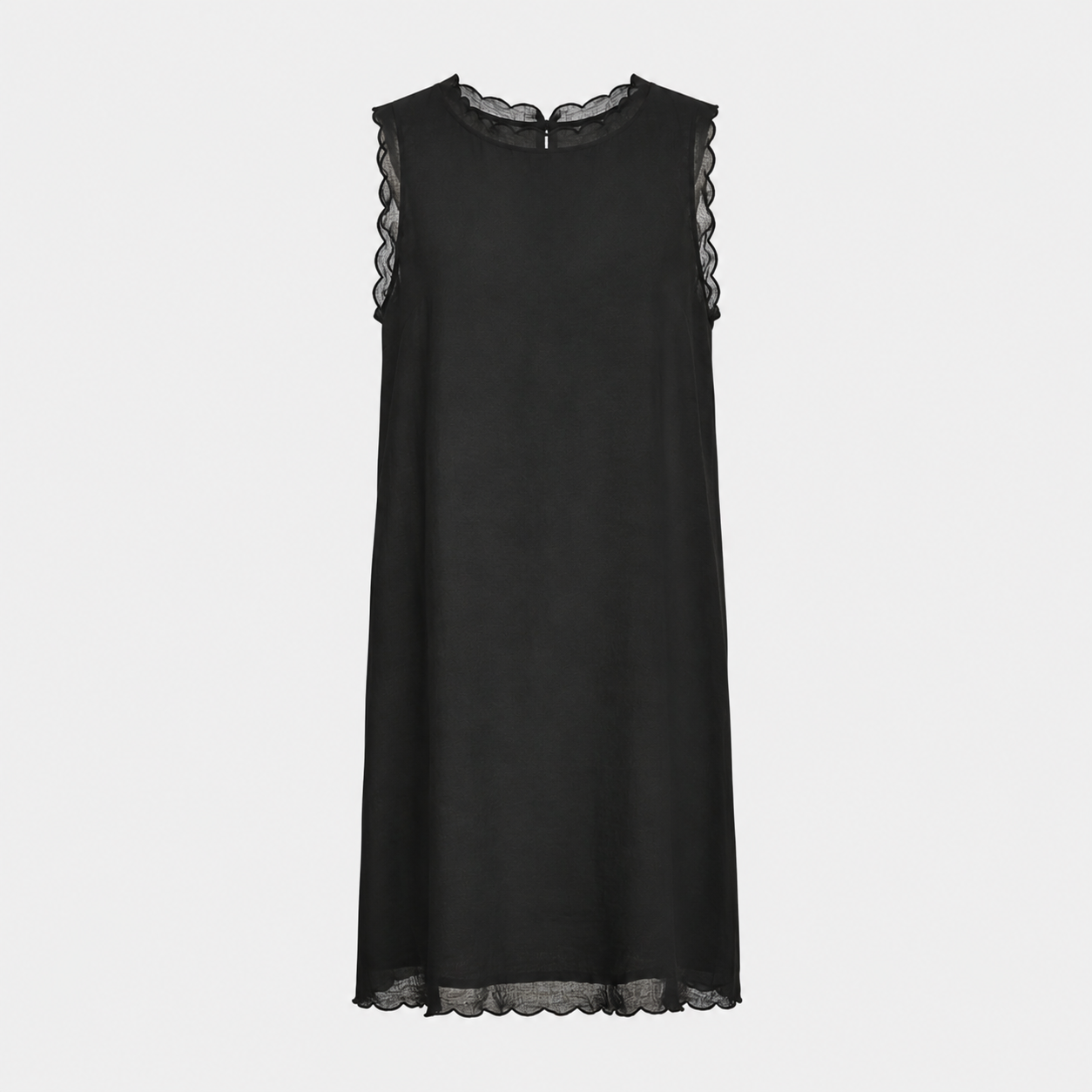 Ella - Women's Mini Dress White Linen