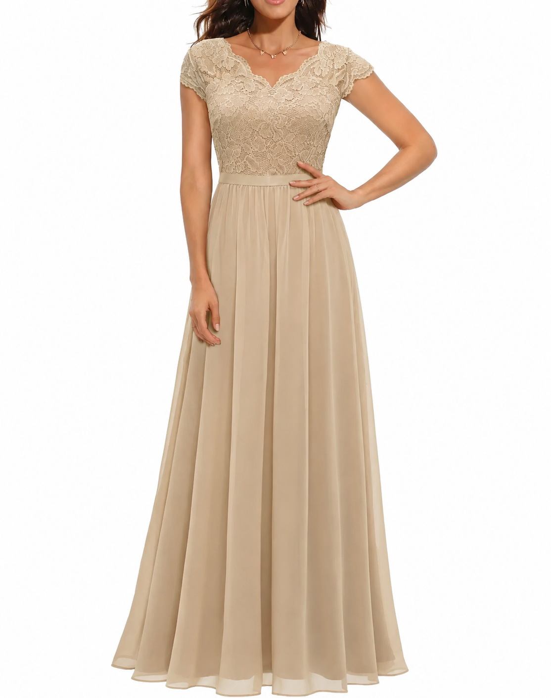 Sandra – Women Elegant Lace Evening Dress