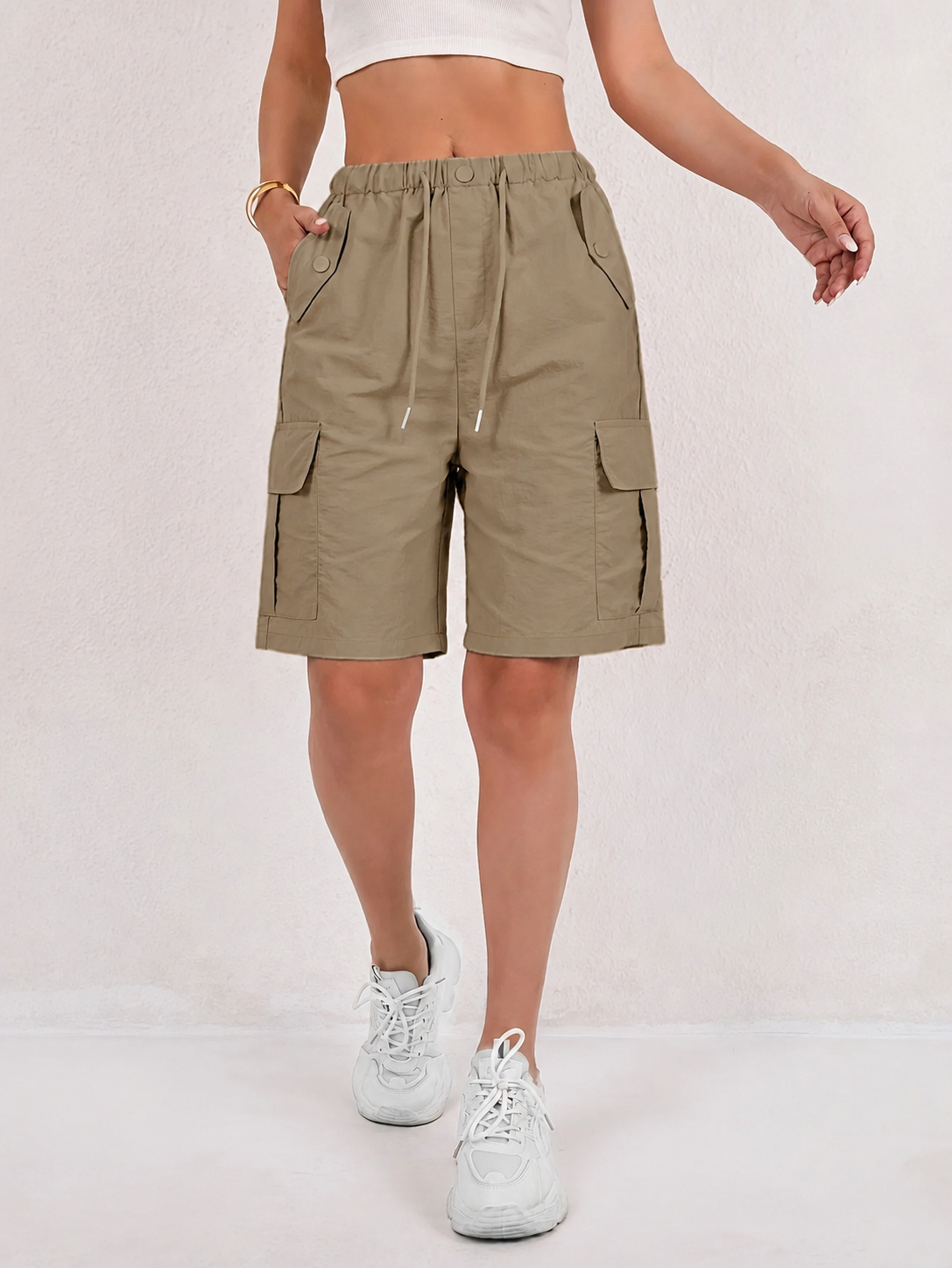 Ella – Lightweight Quick-Dry Cargo Shorts for Women